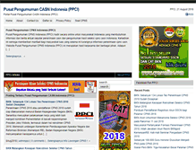 Tablet Screenshot of pengumumancasn.com